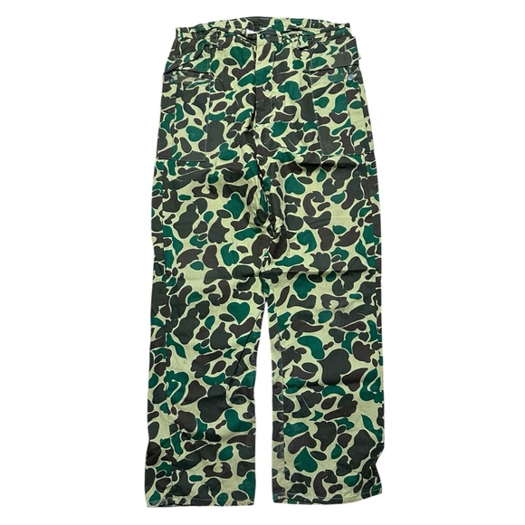 Vintage 80s Lightweight Camo Military Cargo Pocket Army Pants Size M - Picture 1 of 9